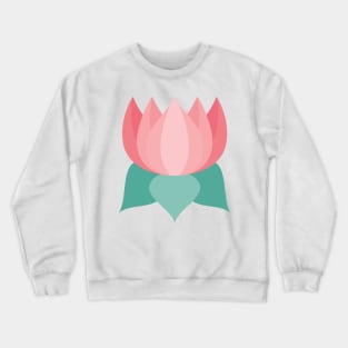 Cute Colorful Lotus Crewneck Sweatshirt